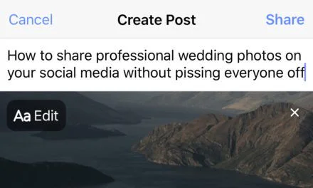 Posting pro photos on social media etiquette