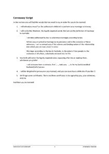 Ceremony script for a Legals Only wedding