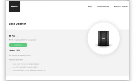 How to update your Bose S1 speaker’s software