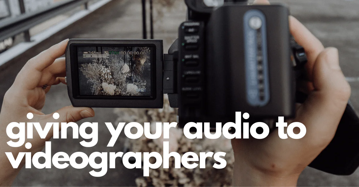Getting ceremony audio to videographers