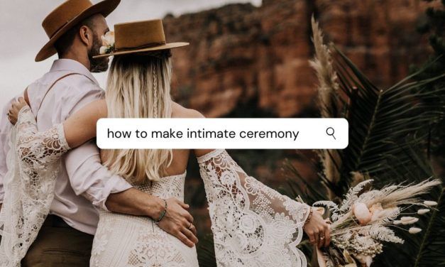 Creating an intimate ceremony, and including kids
