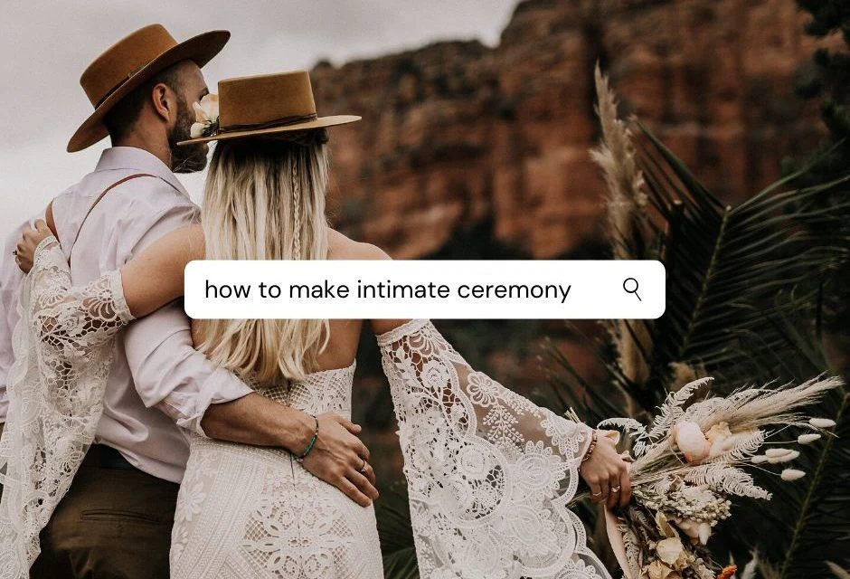 Creating an intimate ceremony, and including kids
