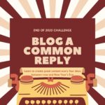 007 Social Media Challenge: Blog a common reply