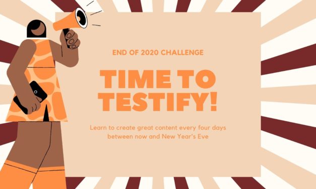 008 Social Media Challenge: Beat your own drum and testify