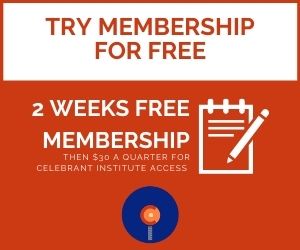 Try the Celebrant Institute for free