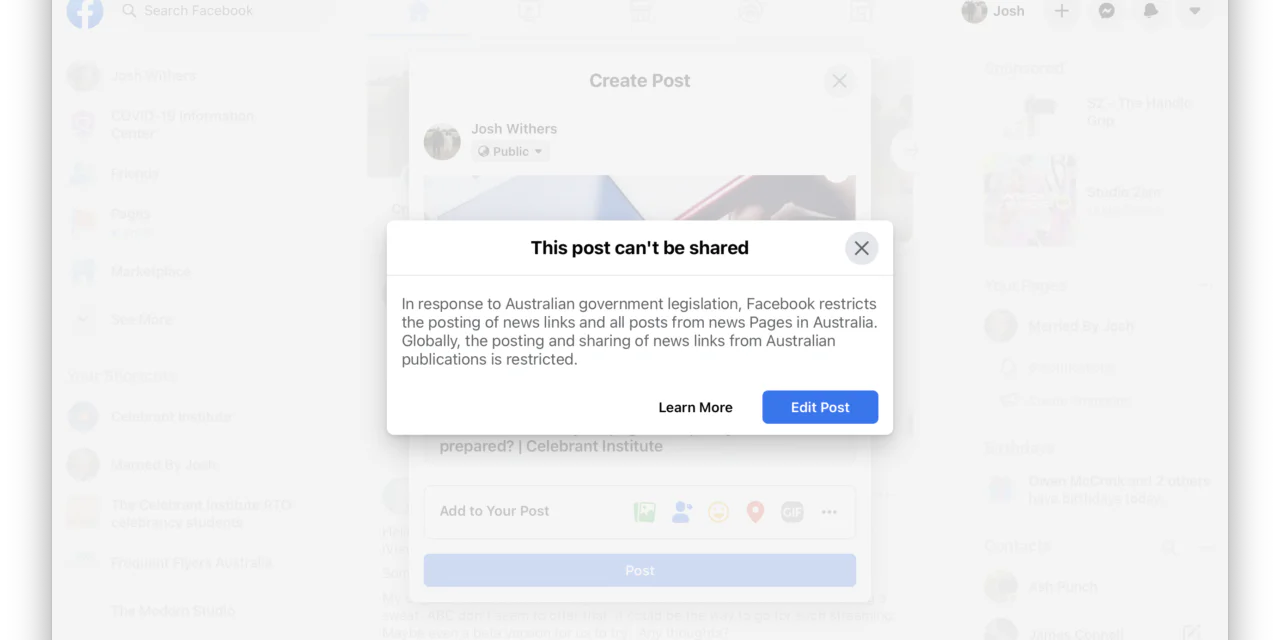 Facebook’s a bit salty at us