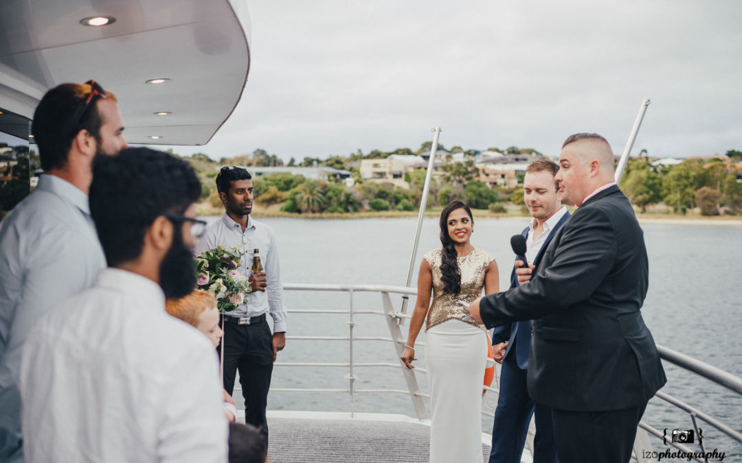 How to record the location of a marriage ceremony on the water or in the air