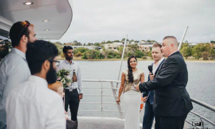How to record the location of a marriage ceremony on the water or in the air