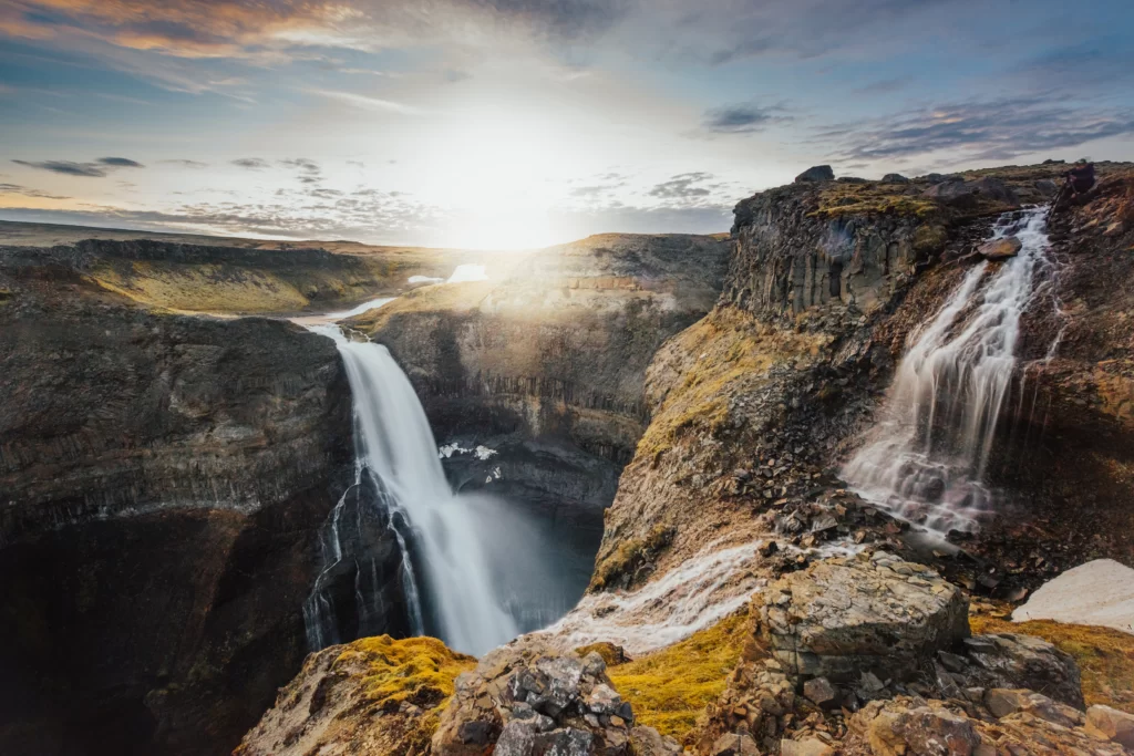 Photo by Ben Karpinski. I was so enamoured by the view I didn't actually get a good photo of the Haifoss waterfall.