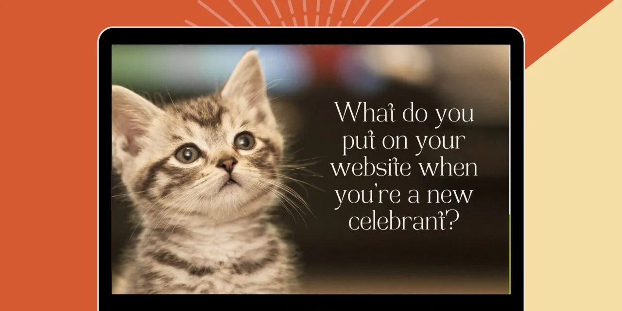 Marketing yourself as a new celebrant