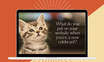 Marketing yourself as a new celebrant