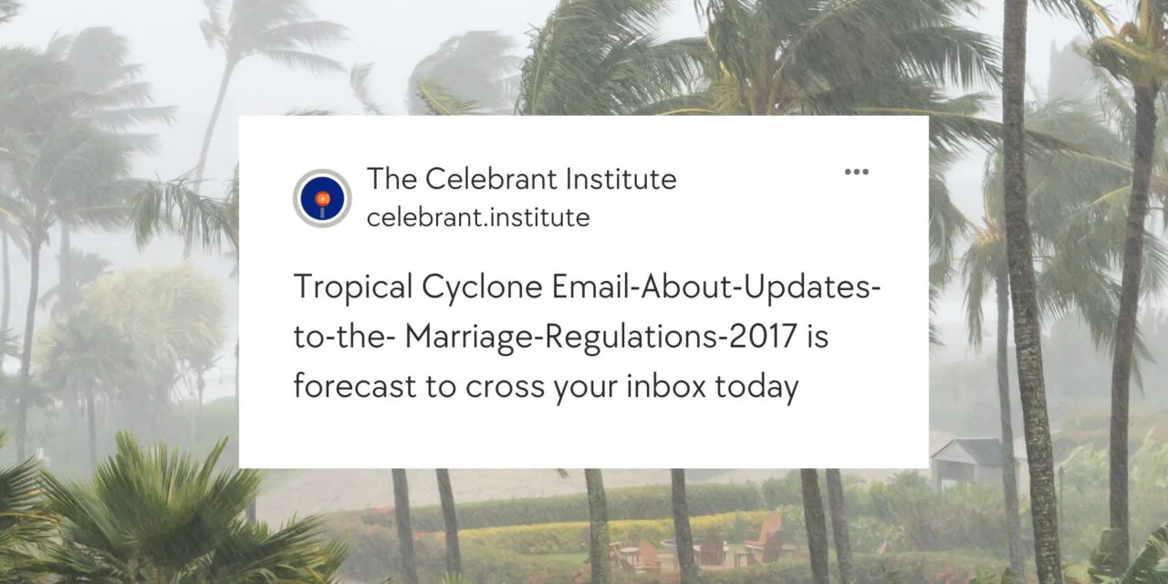 The podcast episode about the email about the regulations recorded on a school night