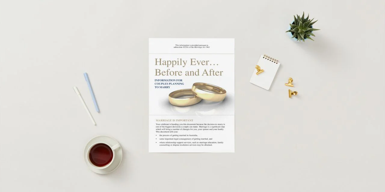 Submissions requested on new Happily Ever (before and) After brochure text