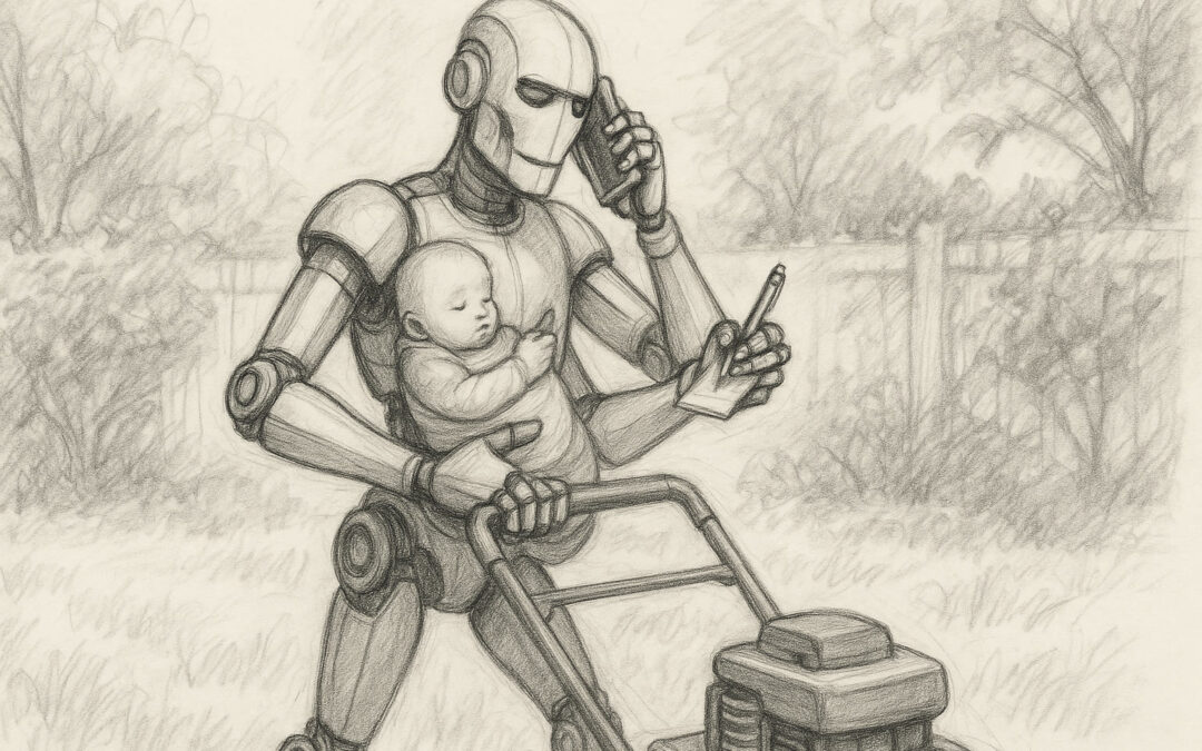 How is Josh using AI to help as he has a newborn?