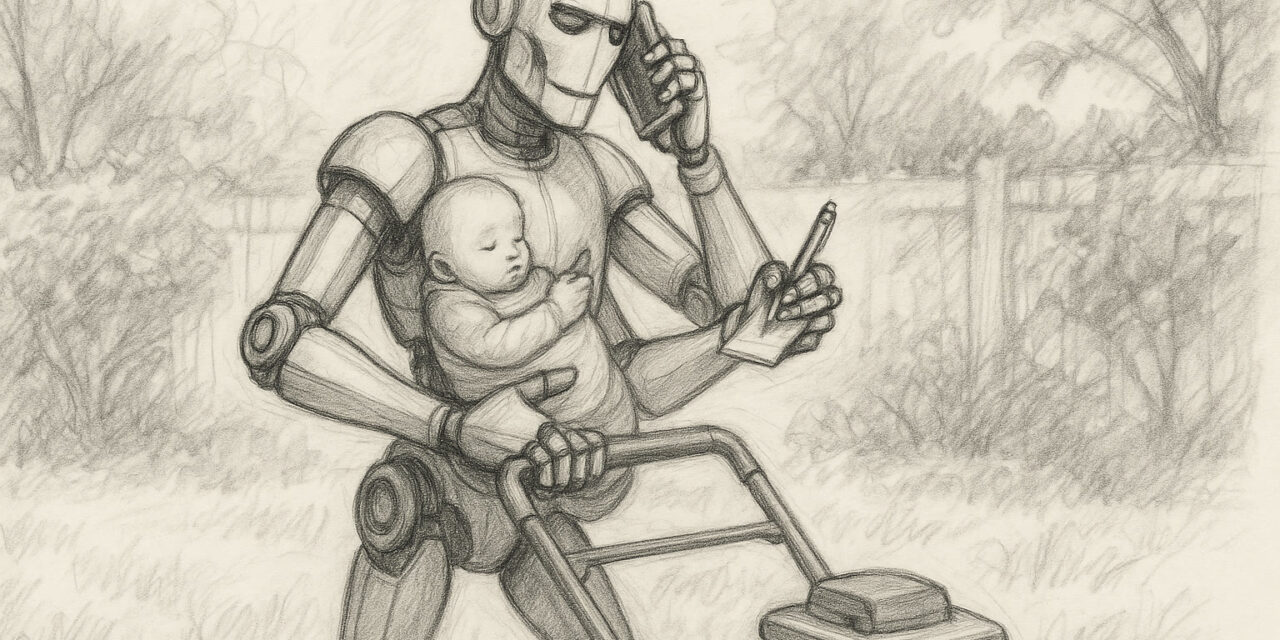 How is Josh using AI to help as he has a newborn?